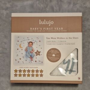 Baby's First Year Blanket And Cards Set: Milestone Photos